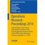 Operations Research Proceedings 2014