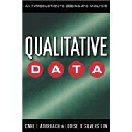 Qualitative Data : An Introduction to Coding and Analysis