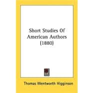 Short Studies Of American Authors