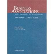 Business Associations Agency, Partnerships, LLC's and Corporations, 2009 Statutes and Rules