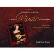 Anthology of Scores for A History of Music in Western Culture Volume I,9780205656974 Anthology of Scores for A History of Music in Western Culture Volume I,9780205656974