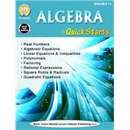 Algebra Quick Starts, Grades 7+