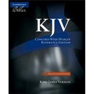 KJV Concord Wide Margin Reference Bible, Black Edge-Lined Goatskin Leather KJ766:XME