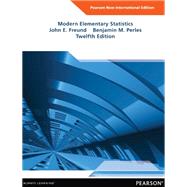 Modern Elementary Statistics: Pearson New International Edition