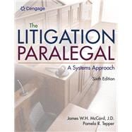 MindTap for McCord/Tepper’s The Litigation Paralegal: A Systems Approach, 1 term Instant Access