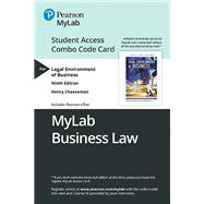 MyLab Business Law with Pearson eText -- Combo Access Card -- for Legal Environment of Business Online Commerce, Ethics, and Global Issues