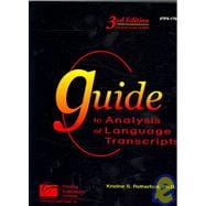 Guide to Analysis of Language Transcripts (3rd Edition) : Tpx1704