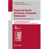 Universal Access in Human–Computer Interaction. Human and Technological Environments