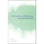 Formulation in Psychology and Psychotherapy : Making Sense of People's Problems