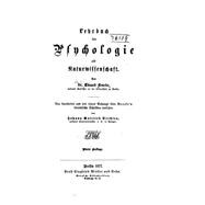 Lehrbuch Der Psychologie Als Naturwissenschaft