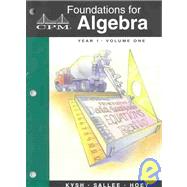 Foundations for Algebra: Year 1