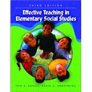 Effective Teaching in Elementary Social Studies