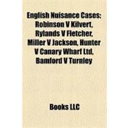 English Nuisance Cases : Robinson V Kilvert