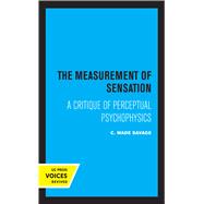 The Measurement of Sensation