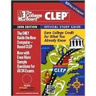 CLEP Official Study Guide 2004 : The College Board with CD Rom for Windows Included