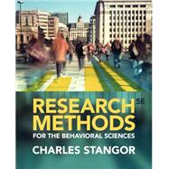 Research Methods for the Behavioral Sciences