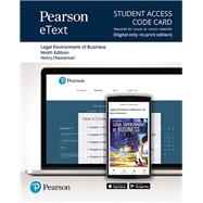Pearson eText for Legal Environment of Business Online Commerce, Ethics, and Global Issues -- Access Card