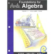 Foundations for Algebra : Year 1