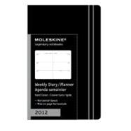 Moleskine 2012 12 Month Weekly Planner Horizontal Black Hard Cover X-Small