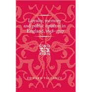 Loyalty, memory and public opinion in England, 1658-1727