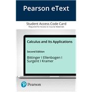 Pearson eText Calculus and Its Applications -- Access Card