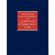 The Oxford Encyclopaedia of European Community Law  Volume III: Competition Law and Policy book cover, ISBN 9780198257042