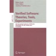 Verified Software Theories, Tools, Experiments