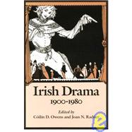 Irish Drama, 1900-1980