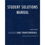Student Solutions Manual for Calculus Early Transcendentals