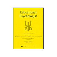 Educational Psychology : Yesterday, Today and Tomorrow - A Special Issue of Educational Psychologist