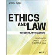 Ethics and Law for School Psychologists,9781119157069