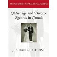Marriage and Divorce Records in Canada