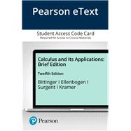 Pearson eText Calculus and Its Applications, Brief Edition -- Access Card