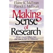 Making Sense of Research : What's Good, What's Not, and How to Tell the Difference