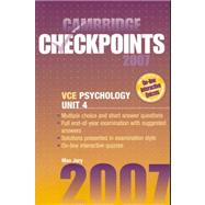 Cambridge Checkpoints VCE Psychology Unit 4 2007