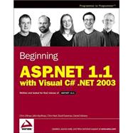 Beginning ASP.NET 1.1 with Visual C#<sup>®</sup> .NET 2003
