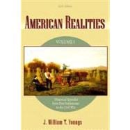 American Realities, Volume I