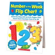 Number of the Week Flip Chart Write-On/Wipe-Off Activity Pages That Teach Each Number From 0 to 10