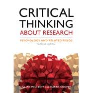 Critical Thinking About Research Psychology and ...