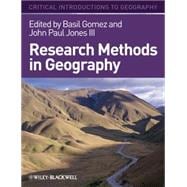 Research Methods in Geography A Critical Introduction