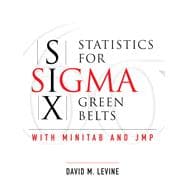 Statistics for Six Sigma Green Belts with Minitab and JMP (paperback)