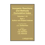 Inorganic Reactions and Methods, Cumulative Index, Part 1 Author and Subject Indexes