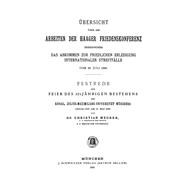 Übersicht über die Arbeiten der Haager Friedenskonferenz