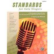 Standards for Solo Singers for Medium Low Voice