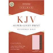 KJV Super Giant Print Reference Bible, Pink/Brown LeatherTouch Indexed