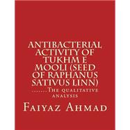 Antibacterial Activity of Tukhm E Mooli Seed of Raphanus Sativus Linn,9781507647134