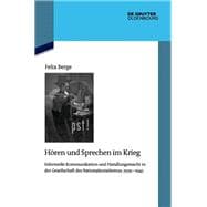 Hören und Sprechen im Krieg book cover, ISBN 9783111657134