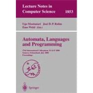Automata, Languages and Programming : 27th International Colloquium, ICALP 2000, Geneva, Switzerland, July 9-15, 2000, Proceedings