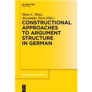 Constructional Approaches to Syntactic Structures in German