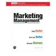 Marketing Management [Rental Edition],9780135887158